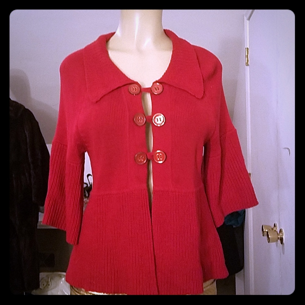 WILLI SMITH RED SWEATER